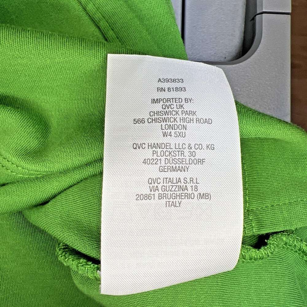 Isaac Mizrahi Live Essentials Faux Blazer Front Top Women's Small Emerald A39383 - Picture 6 of 7